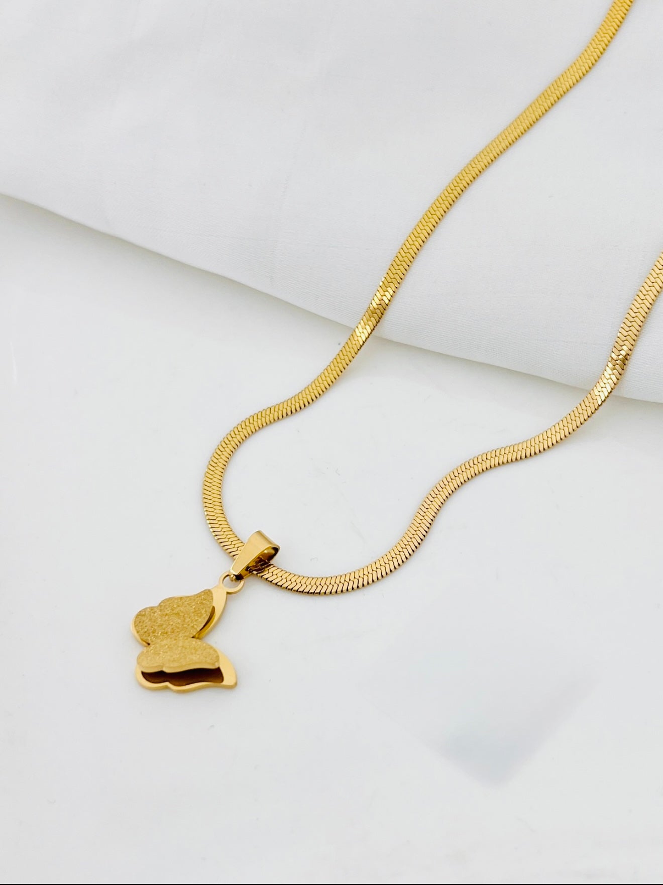 Elegant Butterfly Pendant Necklace