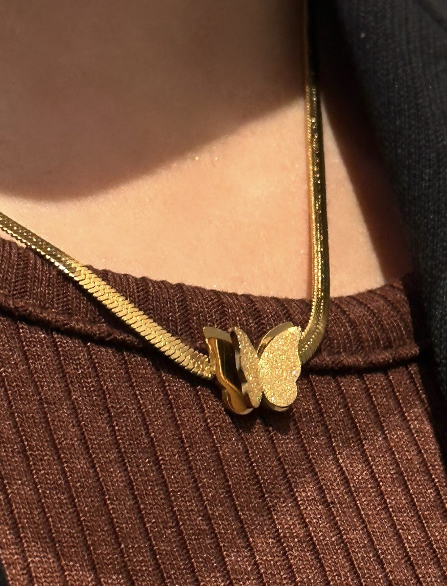 Elegant Butterfly Pendant Necklace