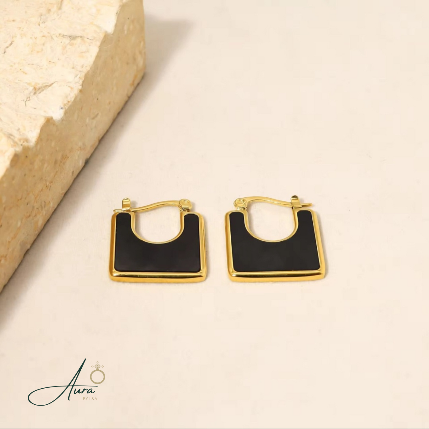 Elegant Square Hoop Earrings (Deal of 3 Colours Set) – Modern Minimalist Design