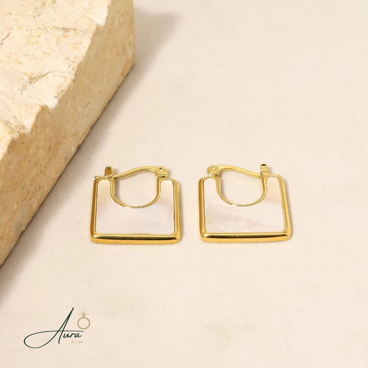 Elegant Square Hoop Earrings (Deal of 3 Colours Set) – Modern Minimalist Design
