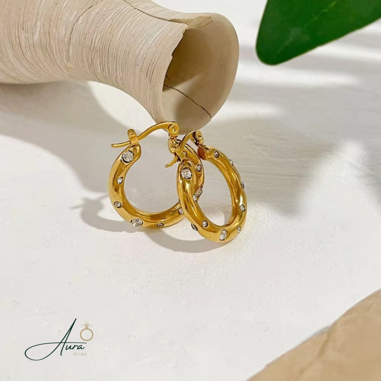 Classic Bali Earrings with Crystals