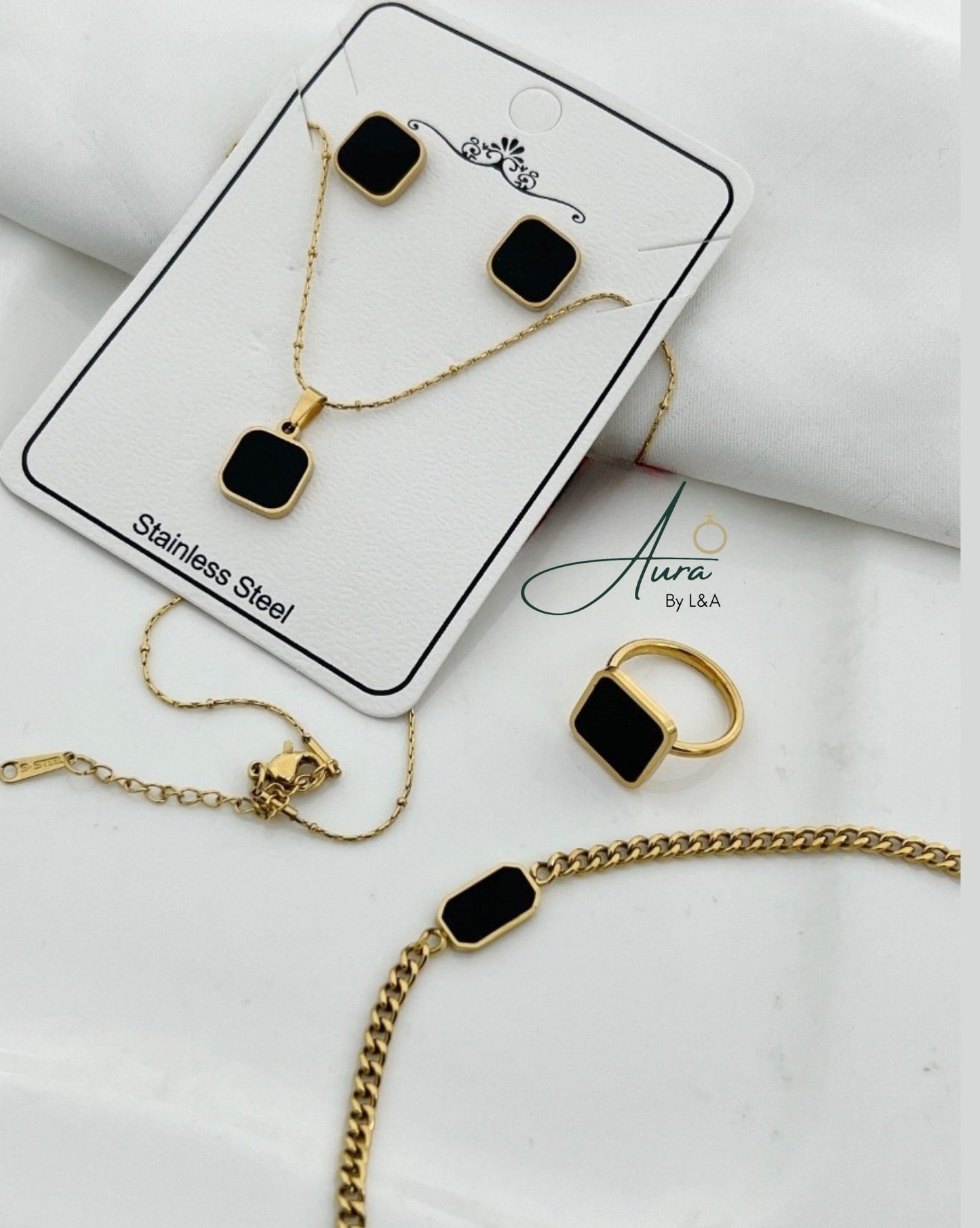 Premium 4 in 1 Set (Necklace, Bracelet, Earrings, and Ring)